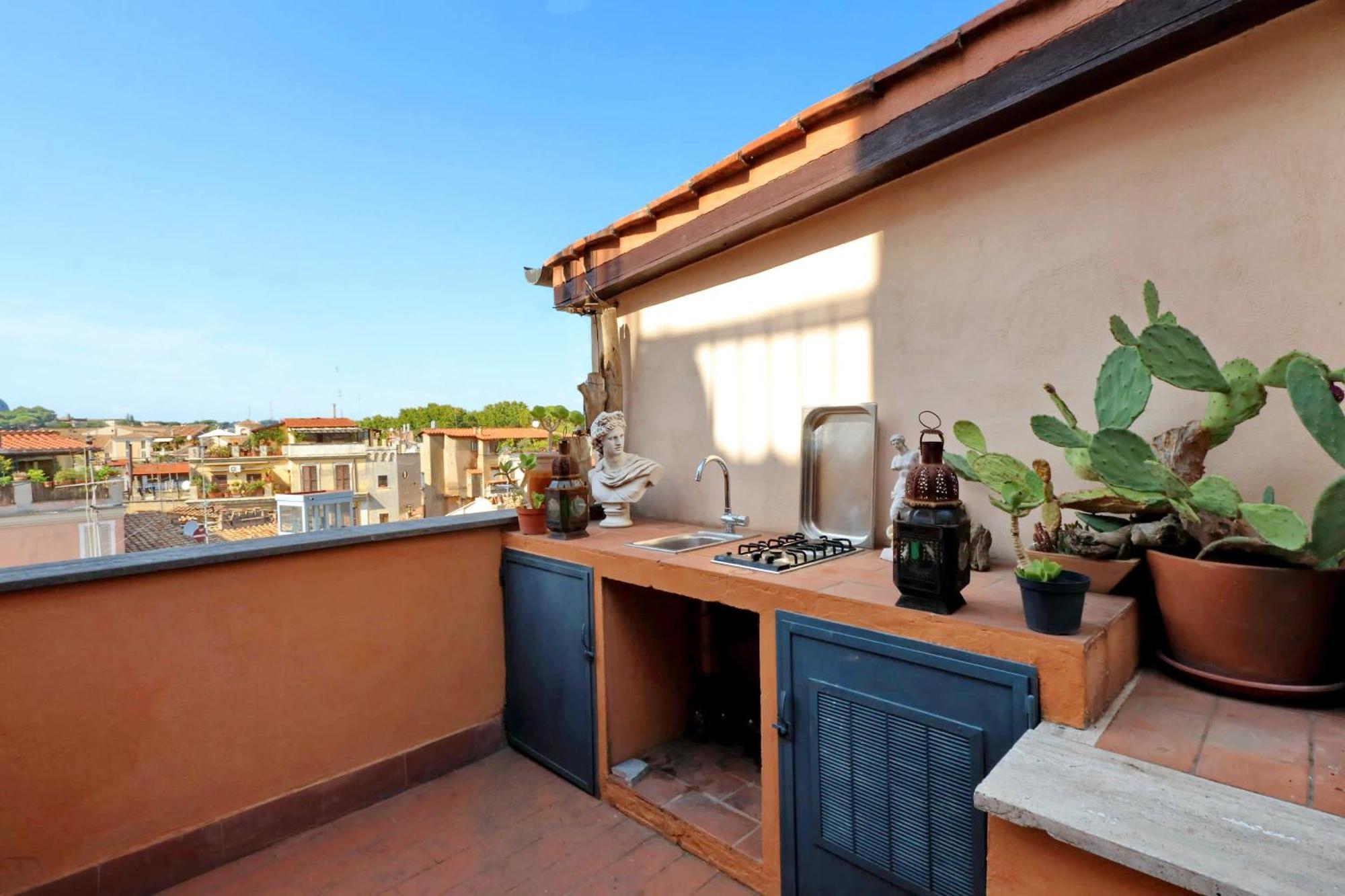 Apartmán Vicolo Del Cinque Penthouse | Romeloft Exteriér fotografie